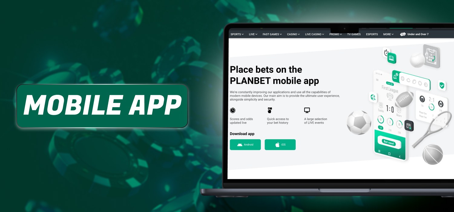 mobile application of planbet